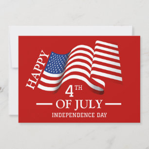 Glückwunsch 4. Juli Unabhängigkeitstag Amerikanisc Feiertagskarte