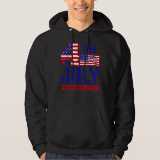 Glückwunsch 4. Juli Unabhängigkeitstag Amerikanisc Hoodie