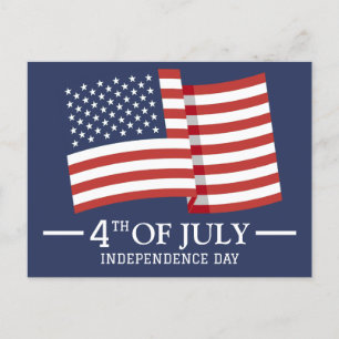 Glückwunsch 4. Juli Unabhängigkeitstag Amerikanisc Postkarte