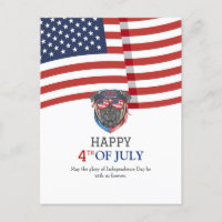 Glückwunsch 4. Juli Unabhängigkeitstag Amerikanisc