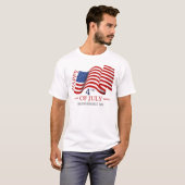 Glückwunsch 4. Juli Unabhängigkeitstag Amerikanisc T-Shirt (Vorne ganz)