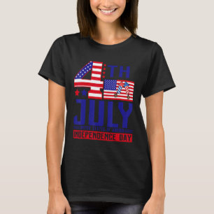 Glückwunsch 4. Juli Unabhängigkeitstag Amerikanisc T-Shirt