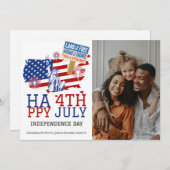 Glückwunsch 4. Juli Unabhängigkeitstag Foto Feiertagskarte (Vorne/Hinten)