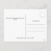 Glückwunsch 4. Juli Unabhängigkeitstag Foto Feiertagspostkarte (Rückseite)