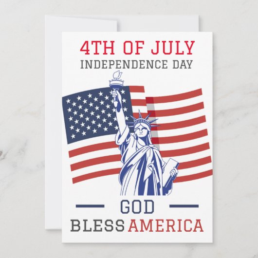 Glückwunsch 4. Juli Unabhängigkeitstag Party (Vorderseite)