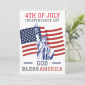 Glückwunsch 4. Juli Unabhängigkeitstag Party (Stehend Vorderseite)