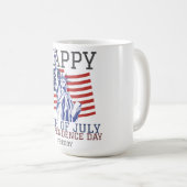 Glückwunsch 4. Juli Unabhängigkeitstag Party Kaffeetasse (VorderseiteRechts)