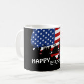 Glückwunsch 4. Juli Unabhängigkeitstag Party Kaffeetasse (Vorderseite Links)