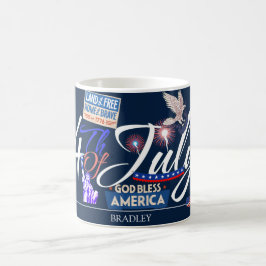 Glückwunsch 4. Juli Unabhängigkeitstag Party Kaffeetasse