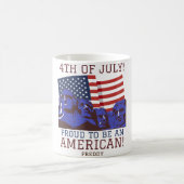 Glückwunsch 4. Juli Unabhängigkeitstag Party Kaffeetasse (Mittel)