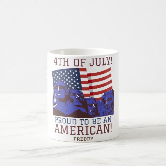 Glückwunsch 4. Juli Unabhängigkeitstag Party Kaffeetasse (Mittel)