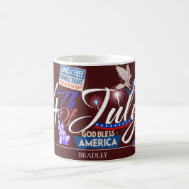 Glückwunsch 4. Juli Unabhängigkeitstag Party Kaffeetasse