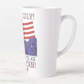 Glückwunsch 4. Juli Unabhängigkeitstag Party Milchtasse (Rechts)