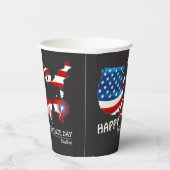 Glückwunsch 4. Juli Unabhängigkeitstag Party Pappbecher (Rechts)