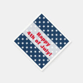 Glückwunsch 4. Juli Unabhängigkeitstag Party Servi Serviette (Ecke)