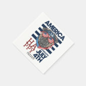 Glückwunsch 4. Juli Unabhängigkeitstag Party Serviette (Ecke)