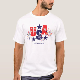 Glückwunsch 4. Juli Unabhängigkeitstag Red White B T-Shirt