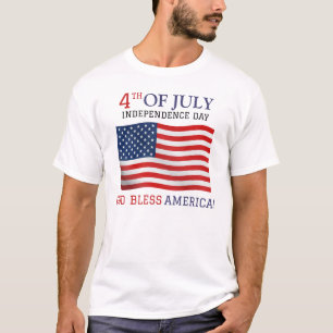 Glückwunsch 4. Juli Unabhängigkeitstag Red White B T-Shirt