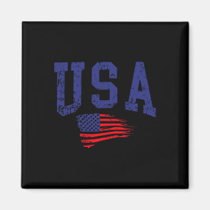 Glückwunsch 4. Juli US-Flagge American Stolz Red W Magnet