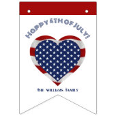 Glückwunsch 4. Juli US Flagge Herzlich Willkommen (Dritte Fahne)