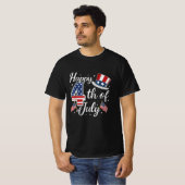 Glückwunsch 4. Juli USA Flag Patriotic T-Shirt (Vorne ganz)