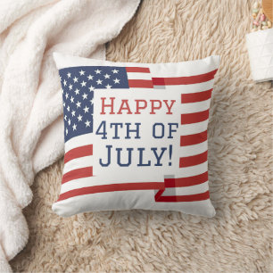 Glückwunsch 4. Juli USA Unabhängigkeitstag Geschen Kissen
