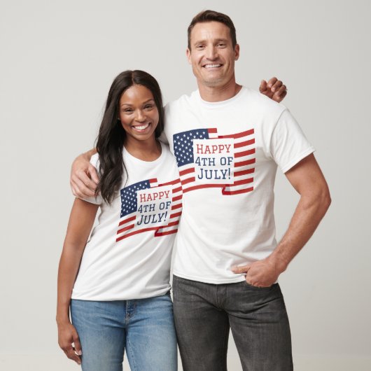 Glückwunsch 4. Juli USA Unabhängigkeitstag Geschen T-Shirt (Unisex)