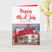 Glückwunsch 4. Juli Vernon Row Karte (Gelbe Blume)