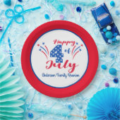 Glückwunsch 4. Juli Wiedersehen, Familienname hinz Pappteller (Party)