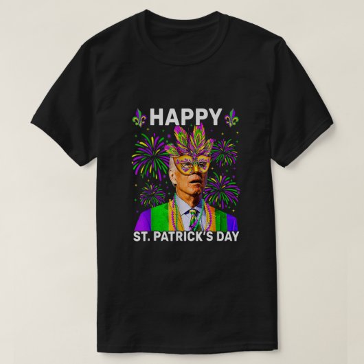 Glückwunsch 4. Osterfest Joe Biden Mardi Gras Sie T-Shirt (Design vorne)