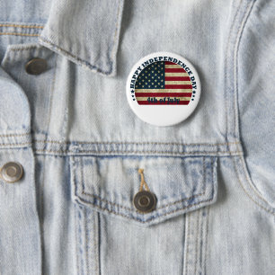 Glückwunsch 4. Tag der vollen Unabhängigkeit Button