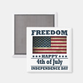 Glückwunsch 4. Tag der vollen Unabhängigkeit Magnet (Vorderseite/Rückseite)