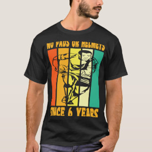 Glückwunsch 6 Geburtstag 6 Jahr Vintag Rugby 6. Ge T-Shirt