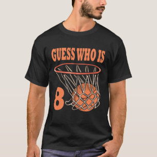Glückwunsch 8. Geburtstag 8 Jahre alter Basketball T-Shirt