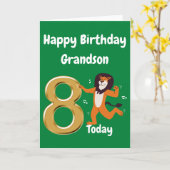 Glückwunsch 8. Geburtstag Grandson Karte (Gelbe Blume)