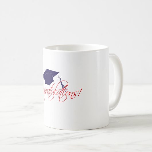 Glückwunsch Abschluss, dass Kaffeetasse (VorderseiteRechts)