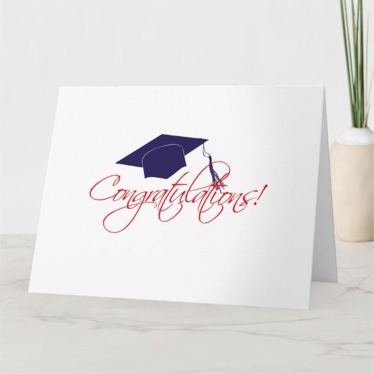 Glückwunsch Abschluss, dass Karte (Vorderseite)