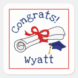 Glückwunsch Abschluss Diploma Stickers