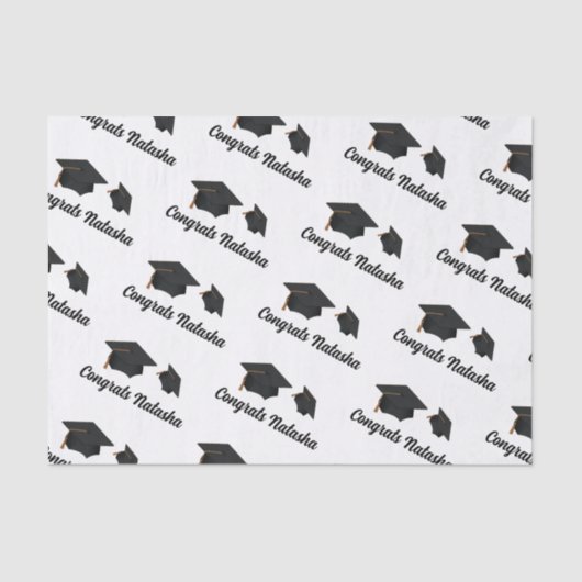 Glückwunsch Abschluss feiern Seidenpapier (Vorderseite)