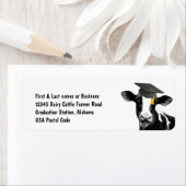 Glückwunsch Abschluss Funny Cow in Cap (Insitu)