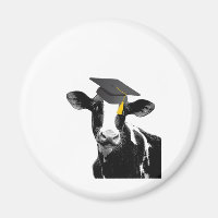 Glückwunsch Abschluss Funny Cow in Cap
