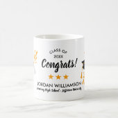 Glückwunsch Abschluss Grad Grad Grad Grad Name Kla Kaffeetasse (Mittel)