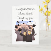 Glückwunsch (Abschluss) Karte (Gelbe Blume)