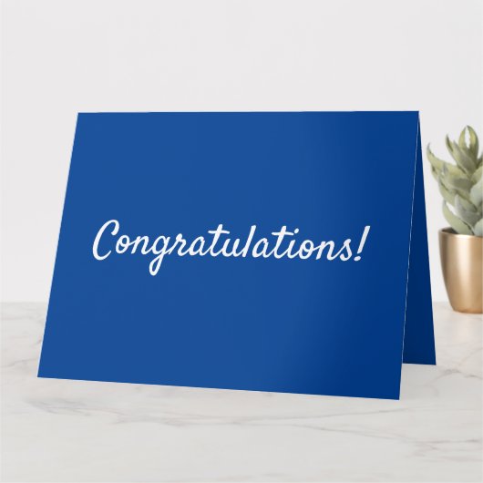 Glückwunsch Abschluss Karte (Kleine Pflanze)