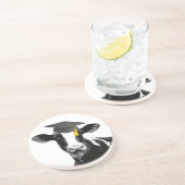 Glückwunsch-Abschluss-lustige Kuh in der Kappe Getränkeuntersetzer (Seite)