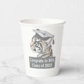 Glückwunsch Abschluss Personalisiert Pappbecher (Rückseite)