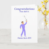 Glückwunsch-Abschluss-registrierte Karte (Gelbe Blume)