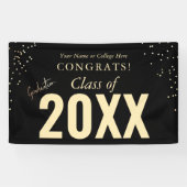 Glückwunsch Abschluss Uni Schulname Banner (Horizontal)