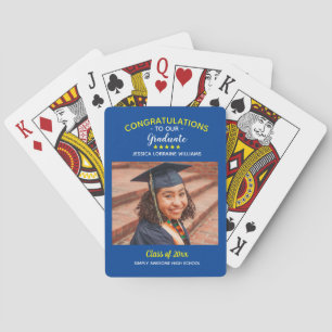 Glückwunsch Absolvent Abschluss benutzerdefinierte Spielkarten