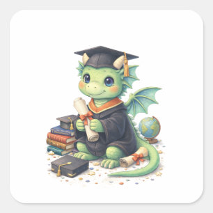 Glückwunsch Absolvent Drache Aufkleber